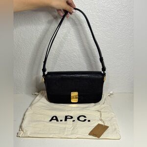 A.P.C. Black Grace Baguette Bag
